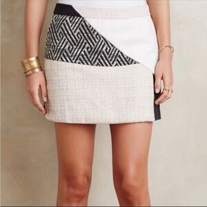 Elevenses Anthropologie Patchwork Skort. Size 2